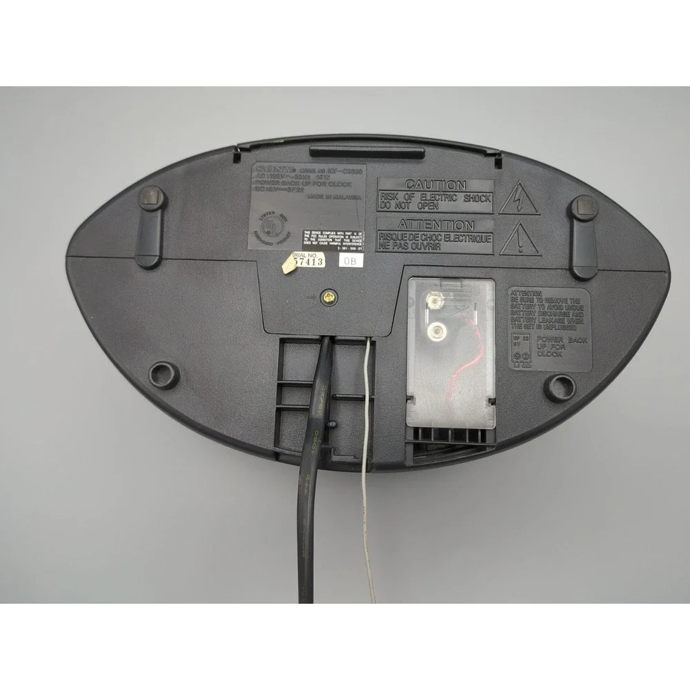 Sony ICFCS660 Dream Machine AM/FM Digital 2 Alarms Bass Green LED Cass‎ Broke